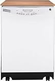 GE 24″ White Portable Dishwasher