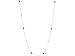 14k White Gold Diamond & Emerald 9 Station title=