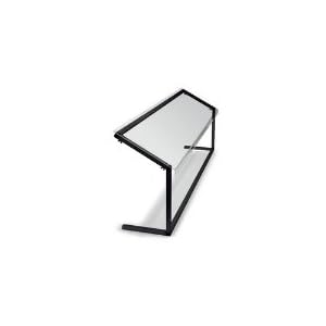 Carlisle 917203 - 73-1/4-in Standard Portable Sneeze Guard, Single Service, Black