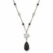 Pittsburgh Penguins Rhodium Logo Necklace