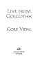 Live for Golgotha