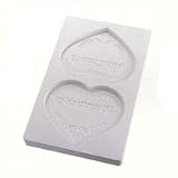 PC　チョコレート流型　ハート２P　大