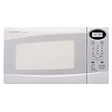 Sharp R-230KW 800-Watt 4/5-Cubic-Foot Compact Microwave, White