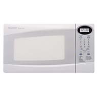 R-230KW White Compact Microwave