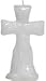 Image candle-Altar Cross candle-White