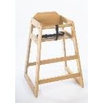 Natural Finish Children's Wood High Chair