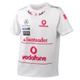Vodafone McLaren Mercedes White Race Tee