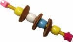 AC 011H Little Leather Rounds 4in x 1in Hand Held Bird Toy