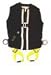 Black Construction Tux Vest Duck Safety Harness, Large