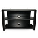 TV Stand in Black Glass TV086 - Leda Desk - T0086G29