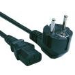 European Union (EU) Certified Power Cord connects AC Adapter to European wall outlets