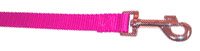 Pink Nylon Dog Leash 6 ft -Small/Narrow