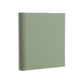 Gallery Leather 3 Ring Compact Castine 9 x 8 Album with Bonded Leather Fennel Covers, 60 Pages holds Two 3 x 5, 4x6 Photos per Side.