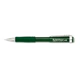 Twist-Erase III Mechanical Pencil, Refillable, Rubber, Clip, .5MM, Green Brl PENQE515D