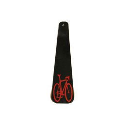 Buddy Flaps Bicycle Logo Mud Flap - Large Size, Black/Red