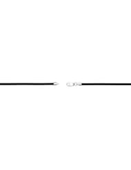 Rubber Necklace Pendant Black 14K Gold White Ch560 18 Inch