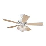 Hunter 20176 Southern Breeze White 42" Ceiling Fan with Light
