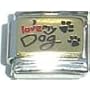 Clearly Charming I Love My Dog Italian Charm Bracelet Link