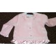 LeTop Rosebuds Velour Jacket with Satin Lining- NB