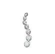 14k White Gold & Diamond Journey Pendant (1.00ctw)