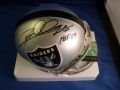 Rod Woodson Autographed/Hand Signed Oakland Raiders Replica Mini Helmet with HOF 09 Inscription