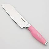 Farberware 7 Inch Pink Santoku Knife