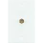 RCA VH61 Coaxial Single Wall Plate (White)