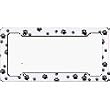 Animal Paws License Plate Frame (Made of Plastic)