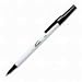 Office Products : Ballpoint Pen, Fine Point, White Barrel/Black Ink