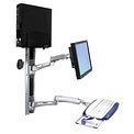 28-517-195, 28-517-194 - LX Wall Mount System with Small CPU Holder (Blaco or Silver)