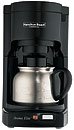 Hamilton Beach 4 Cup Brewer w/ Stainless Steel Carafe (Free Coffee Samples Included)
