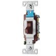 Single Toggle Switch, Brown