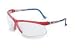 Accessories Uvex Genesis Patriot Safety Glasses With Red, White And Blue Frame And Clear UvextremeAF Anit-Fog Coating Lens Image