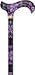 Royal Canes - Pretty Purple Designer Adjustable Derby Walking Cane with Engraved Collar