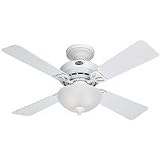 Hunter 21348 Ashlyn 42 Ceiling Fan in White - 21348,