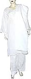 Salwar Kurta Chikan Embroidery Womens Dresses Long Sleeve Black Size 2X (slk330)