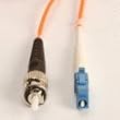 Fiber Optic Cable, LC to ST, Multimode Simplex (62.5/125) - 100 Meter