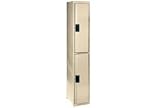 Flush Front Locker Double Tier 12x18x72 2 Door Assembled Tan