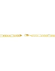 7" 7 mm Figaro Chain in 10k Yellow Gold