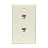 Dual 4-Conductor Smooth Finish Wall Plates - Ivor