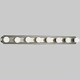 Progress Lighting Broadway Brushed Nickel Eight-Light Bath Fixture
