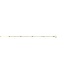 14K Yellow Gold 6 Inch Youth Gold Bead Bracelet