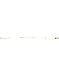 Clevereves 14K Yellow Gold 6 Inch Youth Gold Bead Bracelet