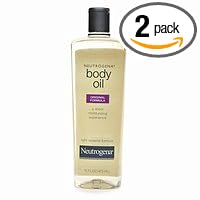 Neutrogena Body Oil, Light Sesame Formula, 16-Ounce Bottles (Pack of 2)