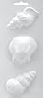 Soapsations 4 Inch x9 Inch Soap Mold - Seashells