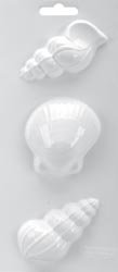 Soapsations 4 Inch x9 Inch Soap Mold - Seashells