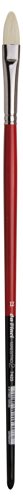 da Vinci Hog Bristle Series 7423 Maestro 2 Artist Paint Brush, Filbert Medium-Length with Red Handle, Size 12