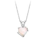 Heart Shaped Lab-Created Opal Pendant in 10kt. White Gold