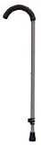Drive Medical Crook Style Cane with Tab Loc Silencer and Triangular Padded Hand Grip, Silver