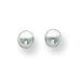 14k White Gold 4mm Ball Earrings